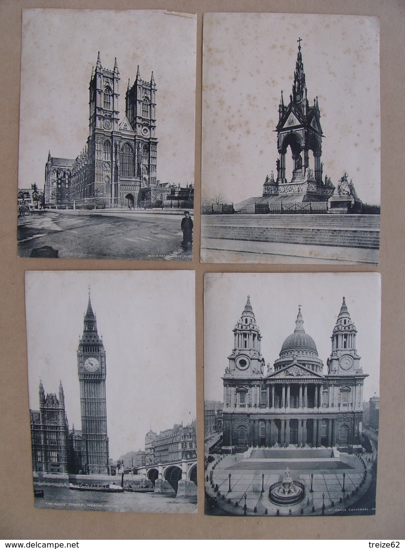 Lot 34 phototypies LONDRES LONDON 1899 gigantic wheel Ludgate Hill the zoo embankment Crystal Palace Piccadilly circus