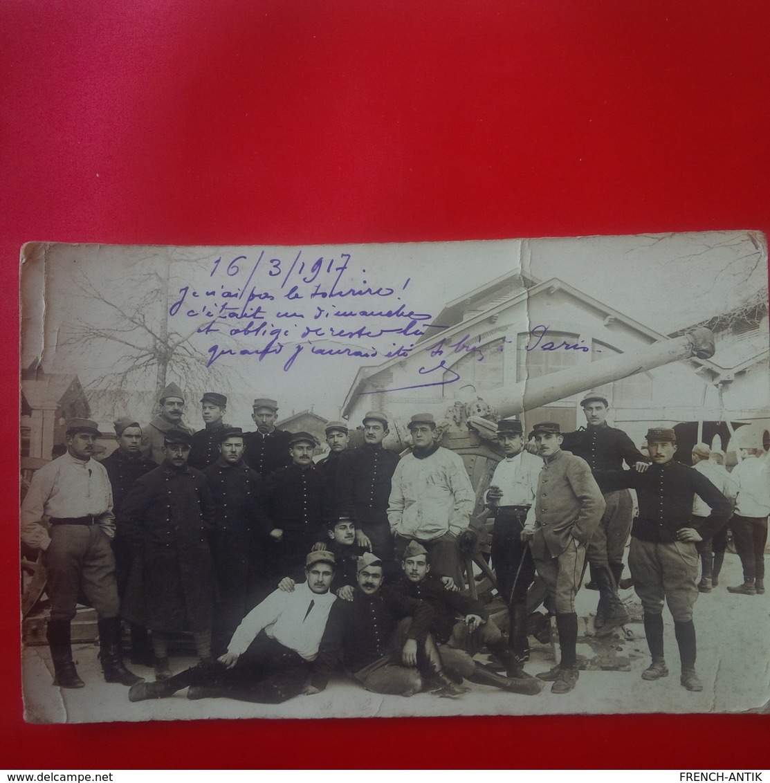 CARTE PHOTO MILITAIRE PARIS - Guerre 1914-18