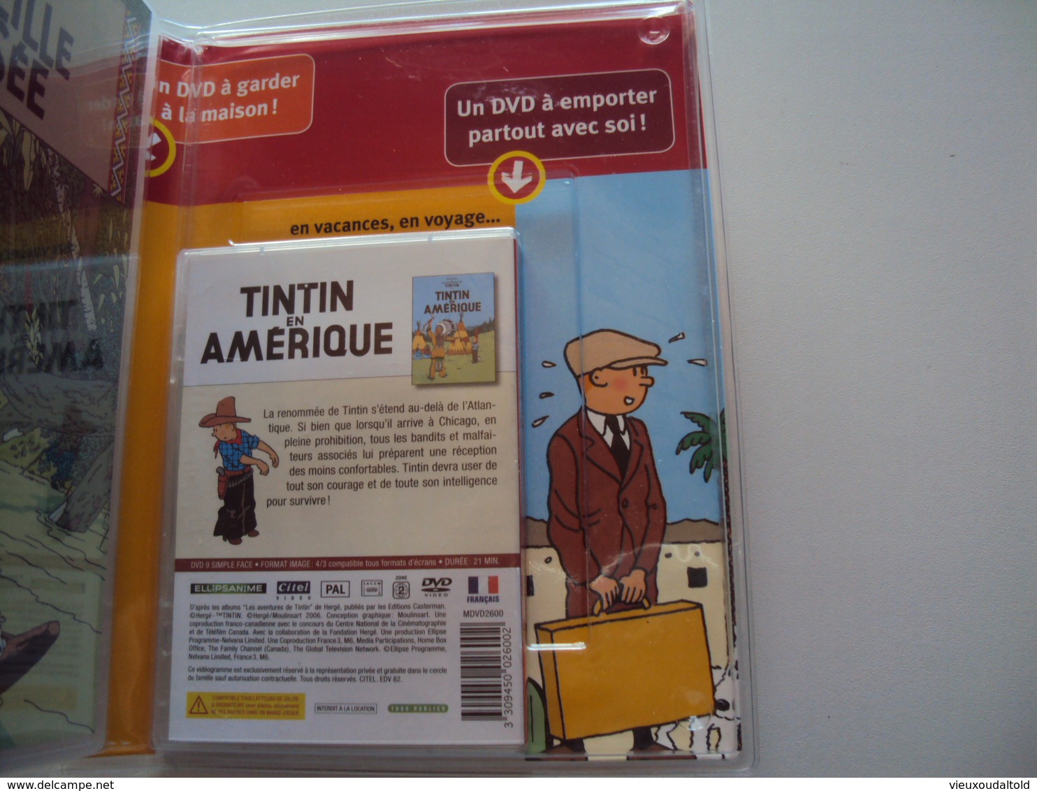 (Neuf Dans Son Emballage) TINTIN  2 AVENTURES INTÉGRALES  TINTIN  En AMÉRIQUE Et L'OREILLE CASSÉE - Animatie