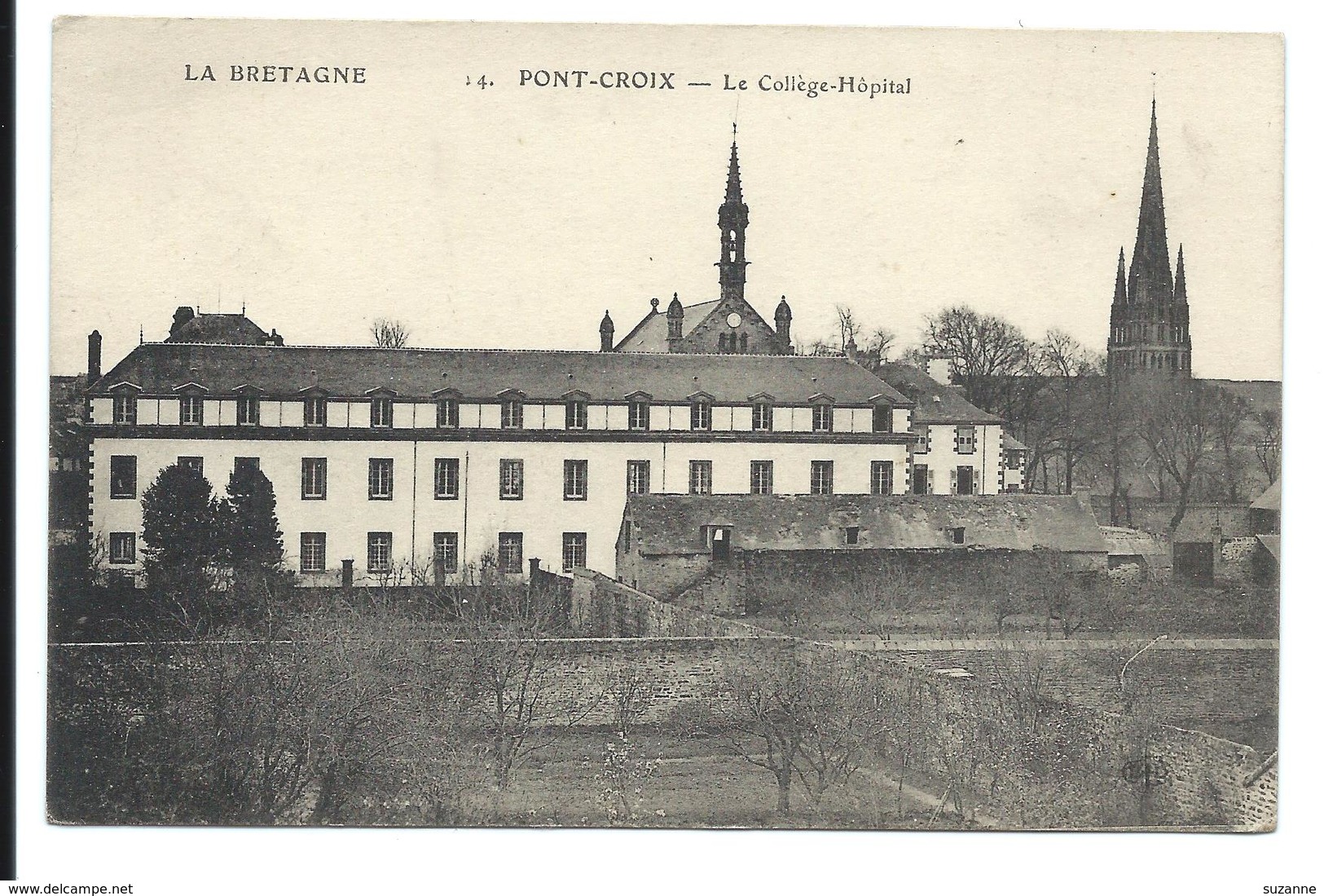 PONT-CROIX - Collège Hôpital - N°14 De La Série LA BRETAGNE - Vente Directe X - Pont-Croix