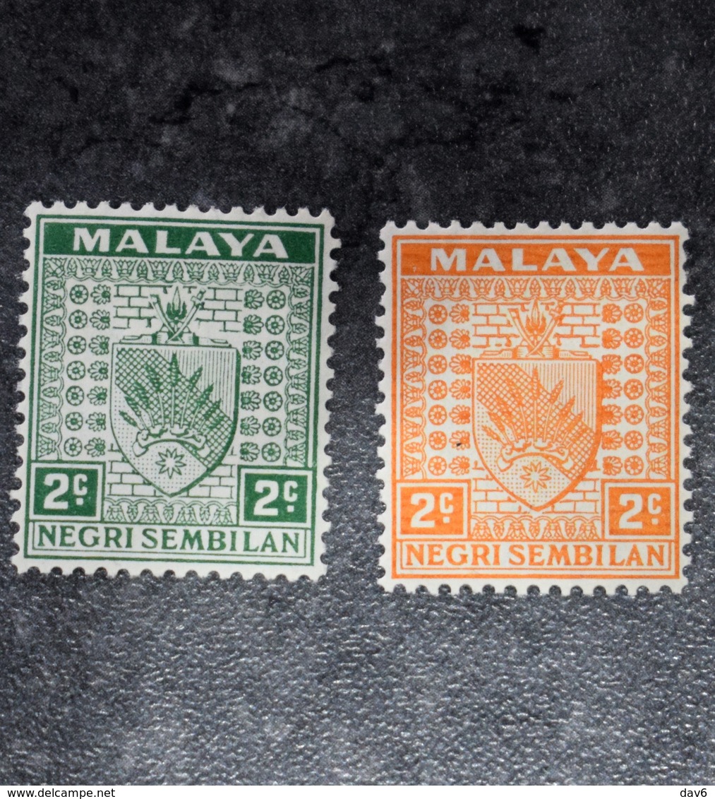 MALAYA  STAMPS  Coat Of Arms    1935    ~~L@@K~~ - Negri Sembilan