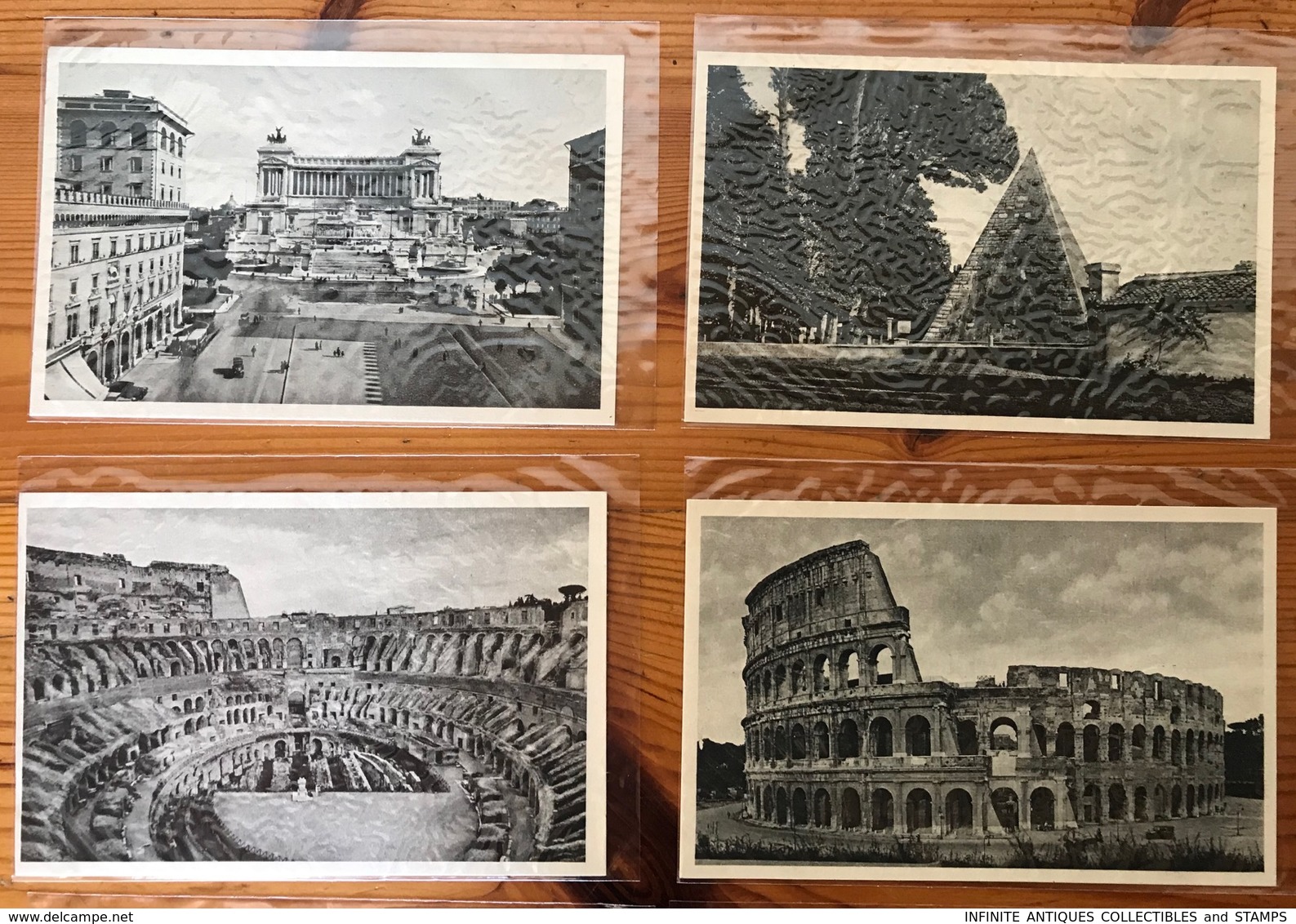 POSTCARDS X 20=POST CARDS=ROME=ROMA=ITALY=1938=MONUMENTS=BUILDINGS=PYRAMID=UNUSED=BLACK + WHITE - Sammlungen & Lose