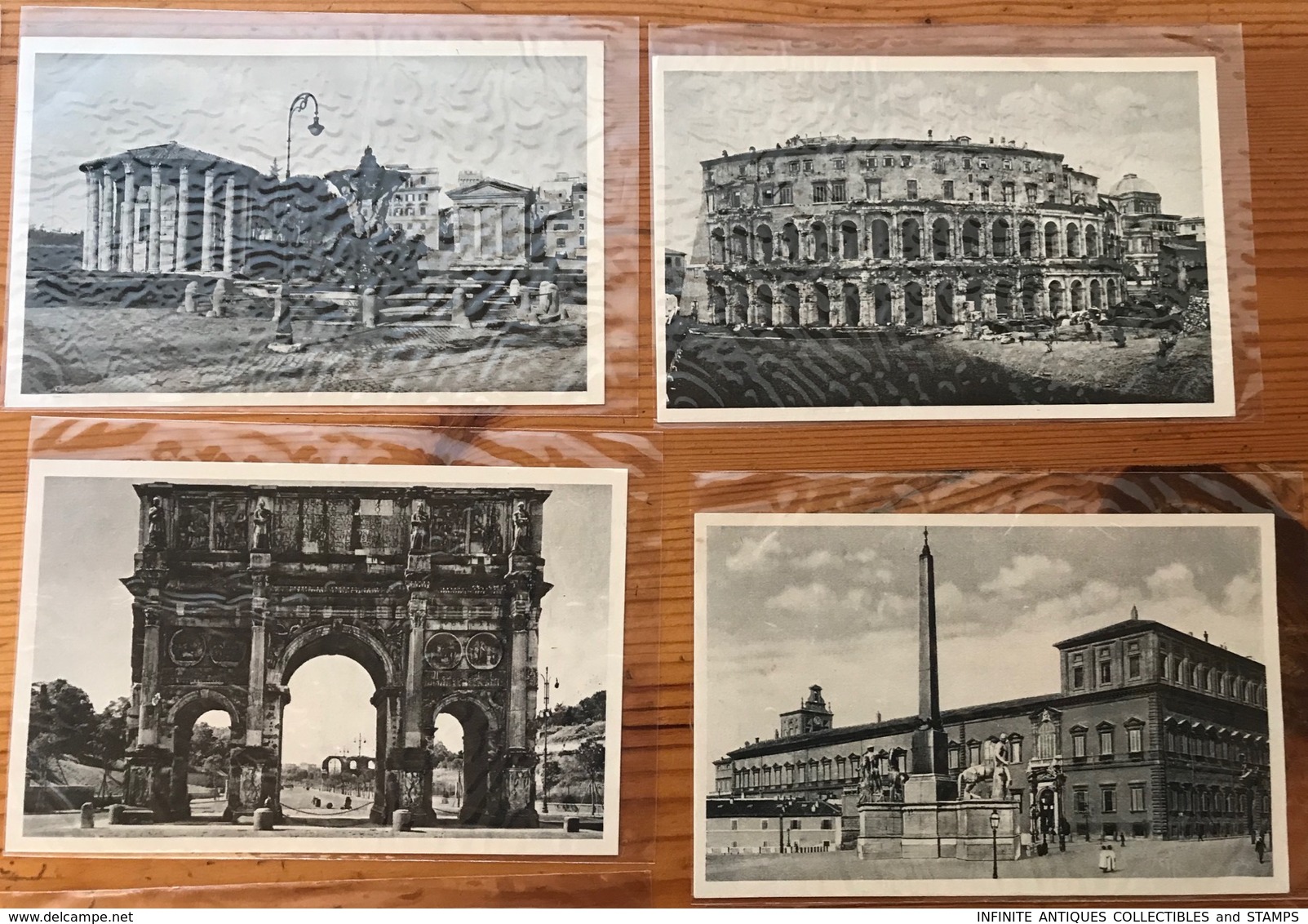 POSTCARDS X 20=POST CARDS=ROME=ROMA=ITALY=1938=MONUMENTS=BUILDINGS=PYRAMID=UNUSED=BLACK + WHITE - Collections & Lots