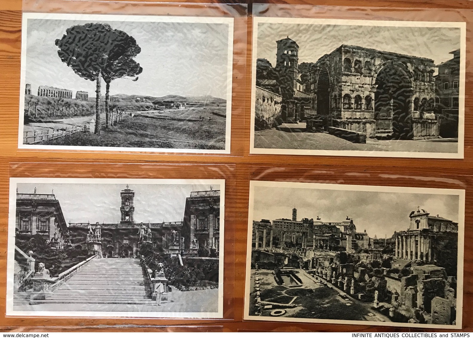 POSTCARDS X 20=POST CARDS=ROME=ROMA=ITALY=1938=MONUMENTS=BUILDINGS=PYRAMID=UNUSED=BLACK + WHITE - Collections & Lots