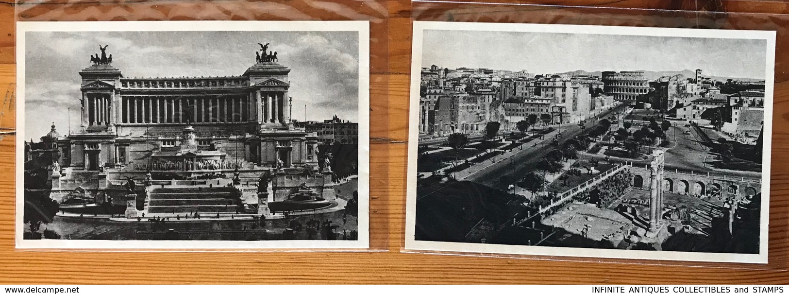 POSTCARDS x 20=POST CARDS=ROME=ROMA=ITALY=1938=MONUMENTS=BUILDINGS=PYRAMID=UNUSED=BLACK + WHITE