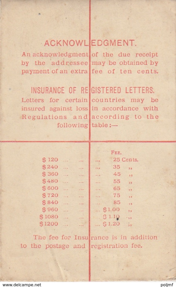 Entier Recommandé Ten Cents Violet HongKong Neuf - Cartas & Documentos