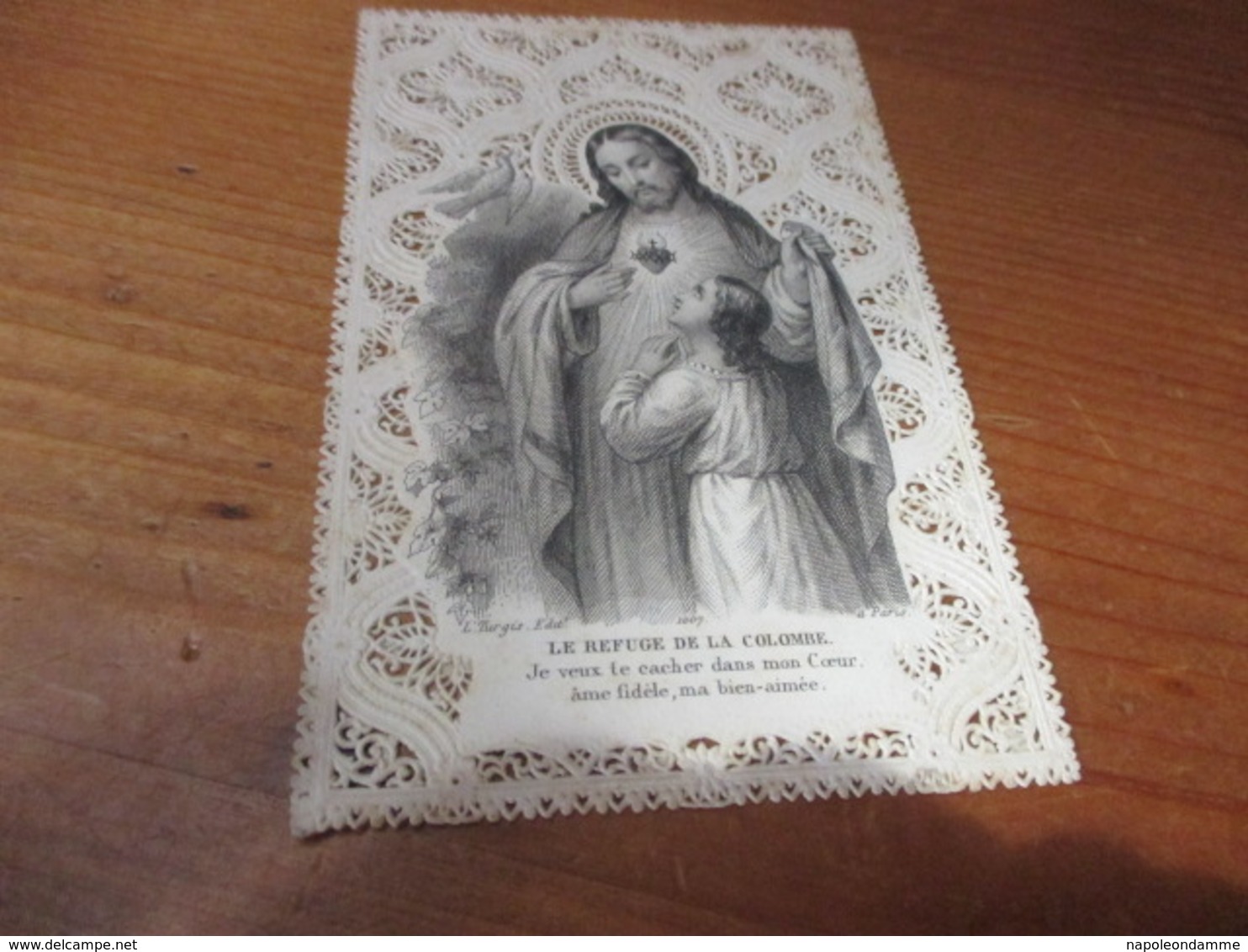 Holy Card Lace, Kanten Prentje, - Andachtsbilder