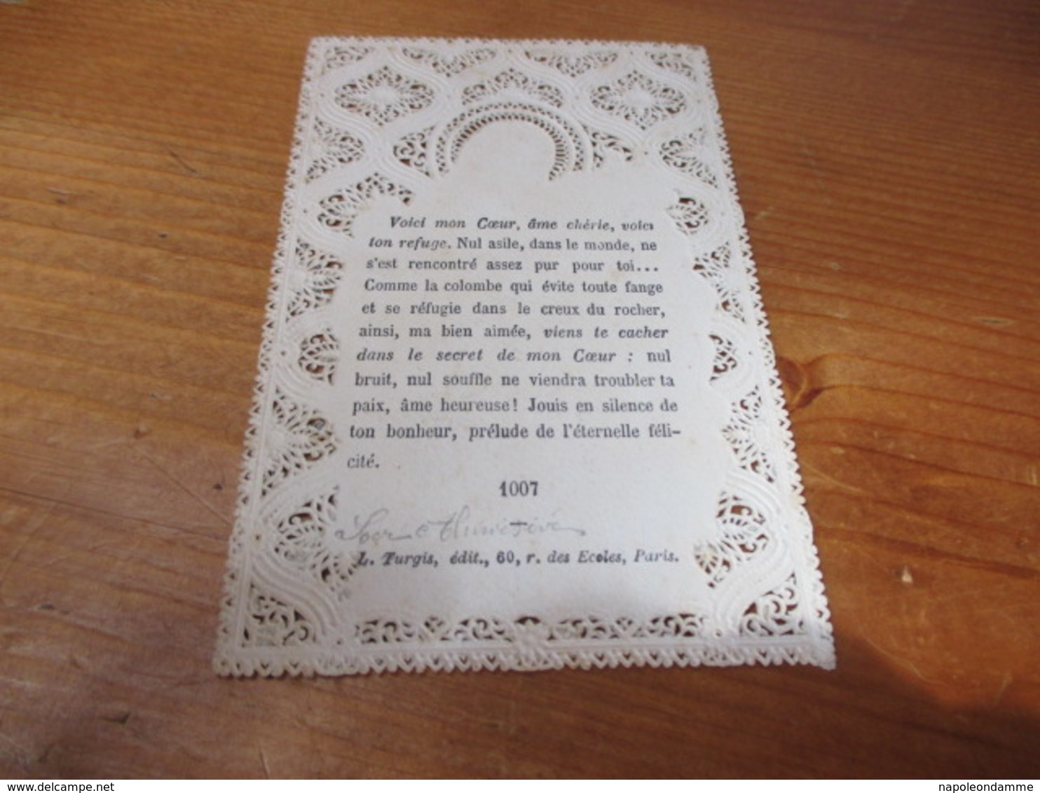 Holy Card Lace, Kanten Prentje, - Andachtsbilder