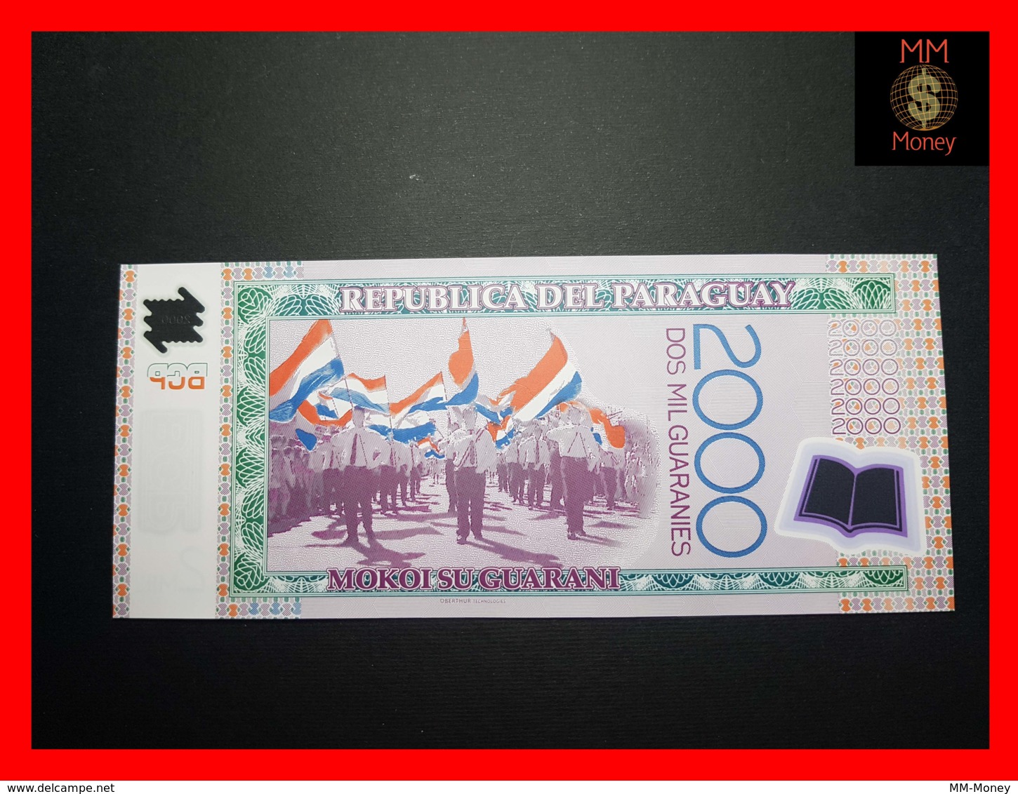 PARAGUAY 2.000 2000 Guaranies 2008  P. 228 A  Polymer  UNC - Paraguay