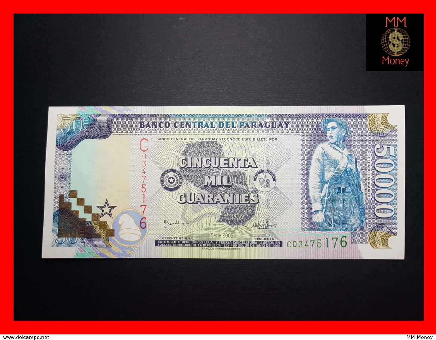 PARAGUAY 50.000 50000 Guaranies 2005  P. 225 A   UNC - Paraguay