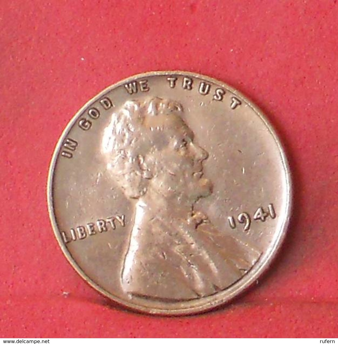 USA 1 CENT 1941 -    KM# 132 - (Nº35509) - 1909-1958: Lincoln, Wheat Ears Reverse