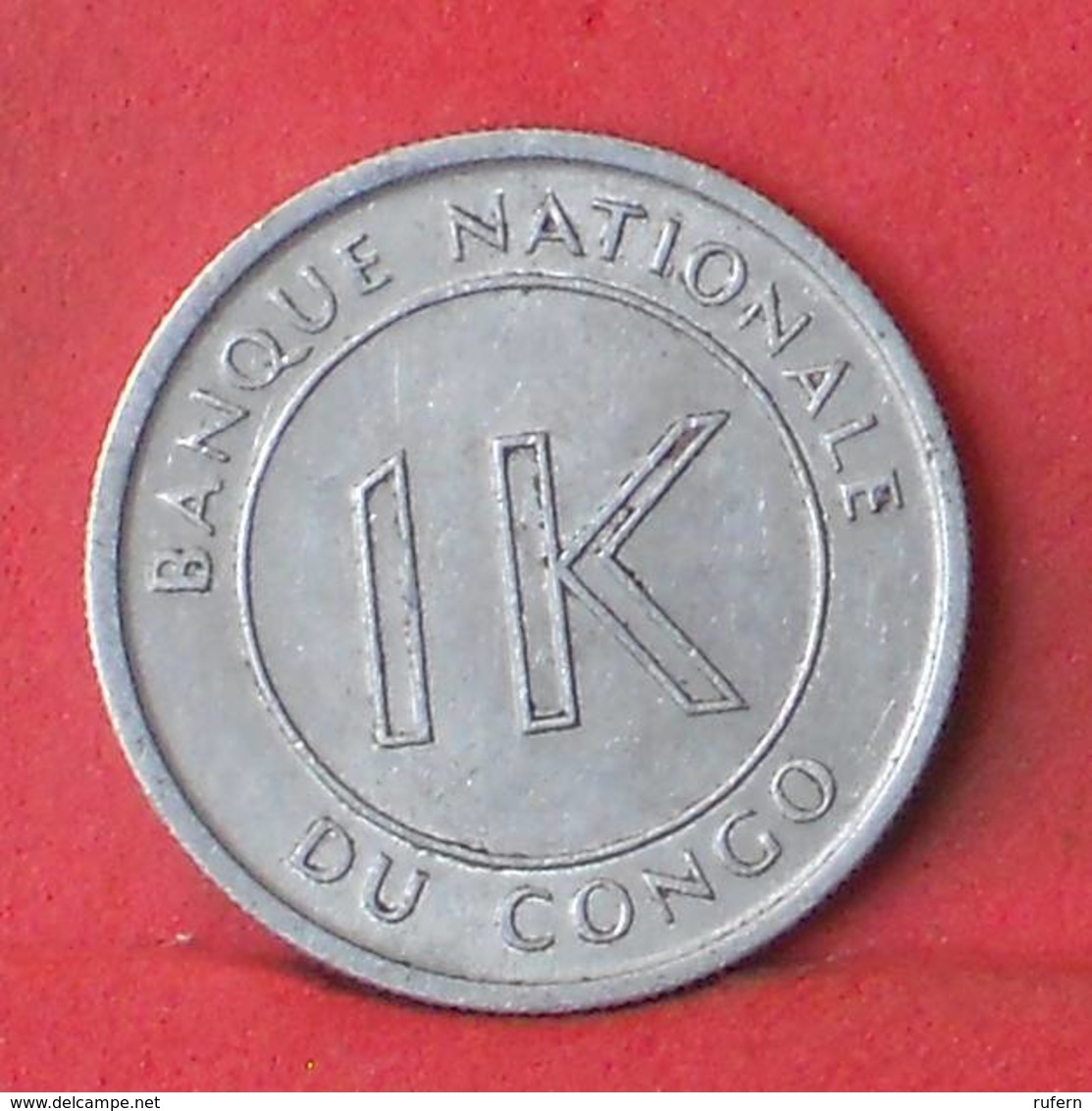 CONGO 1 LIKUTA 1967 -    KM# 8 - (Nº35522) - Congo (République 1960)