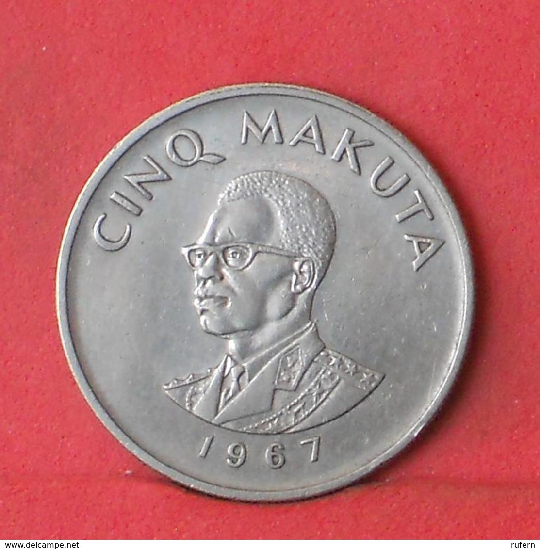 CONGO 5 MAKUTA 1967 -    KM# 9 - (Nº35523) - Congo (Republiek 1960)