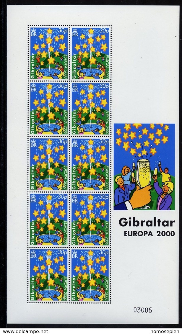 Europa CEPT 2000 Gibraltar Y&T N°F911 - Michel N°KB905 *** - 2000