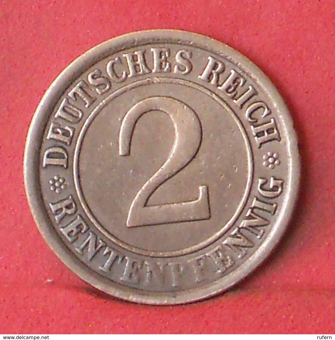 DEUTSCHES REICH 2 REICHSPFENNIG 1924 A -    KM# 38 - (Nº35529) - 2 Renten- & 2 Reichspfennig