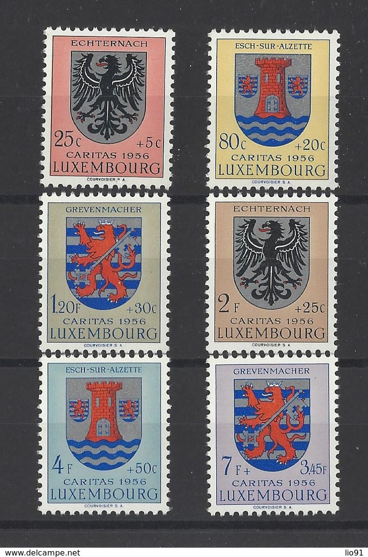 LUXEMBOURG.  YT   N° 520/525  Neuf **  1956 - Unused Stamps