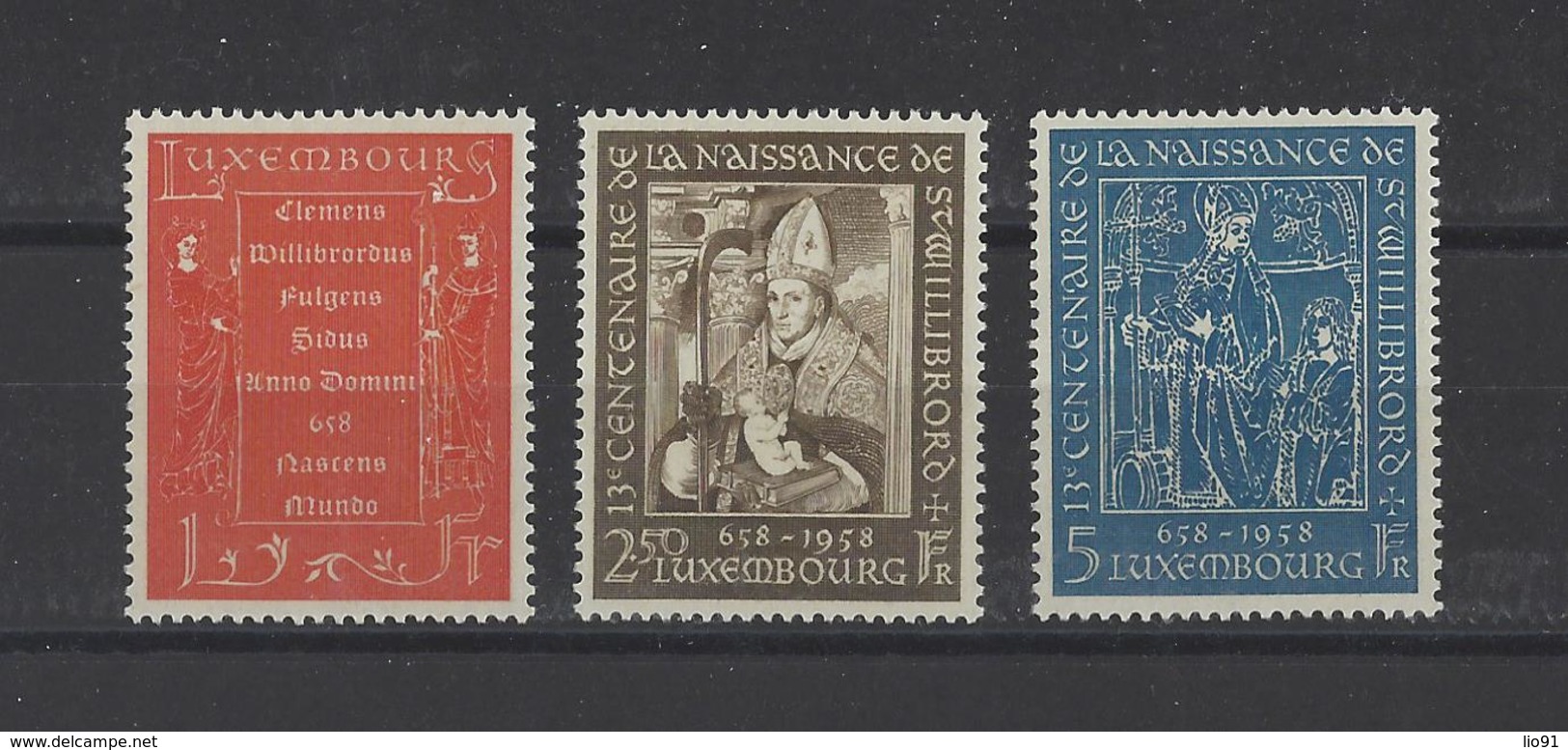 LUXEMBOURG.  YT   N° 542/544  Neuf **  1958 - Unused Stamps