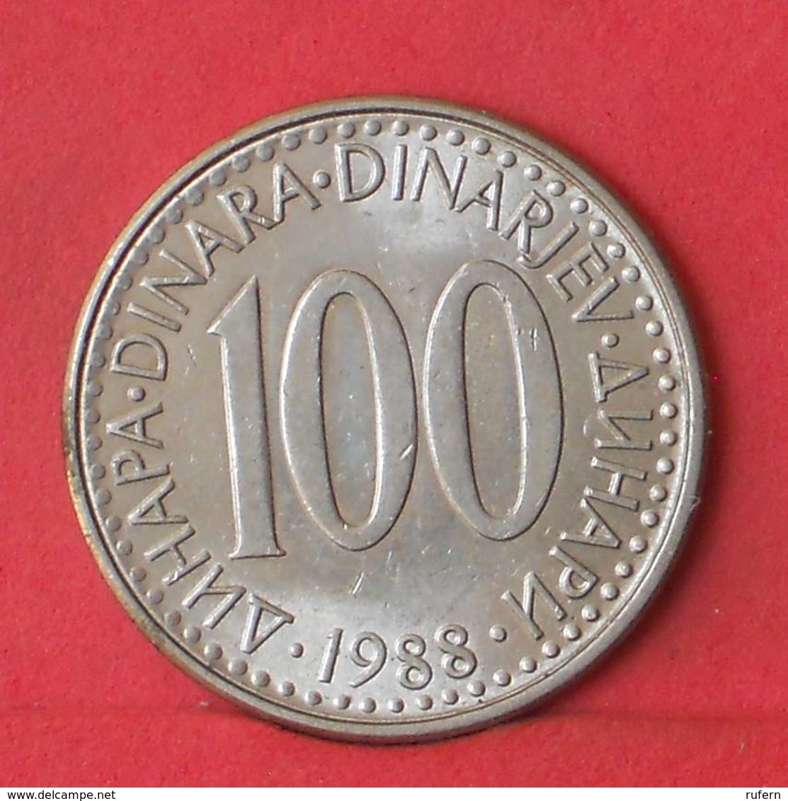 YUGOSLAVIA 100 DINARA 1988 -    KM# 114 - (Nº35543) - Yugoslavia