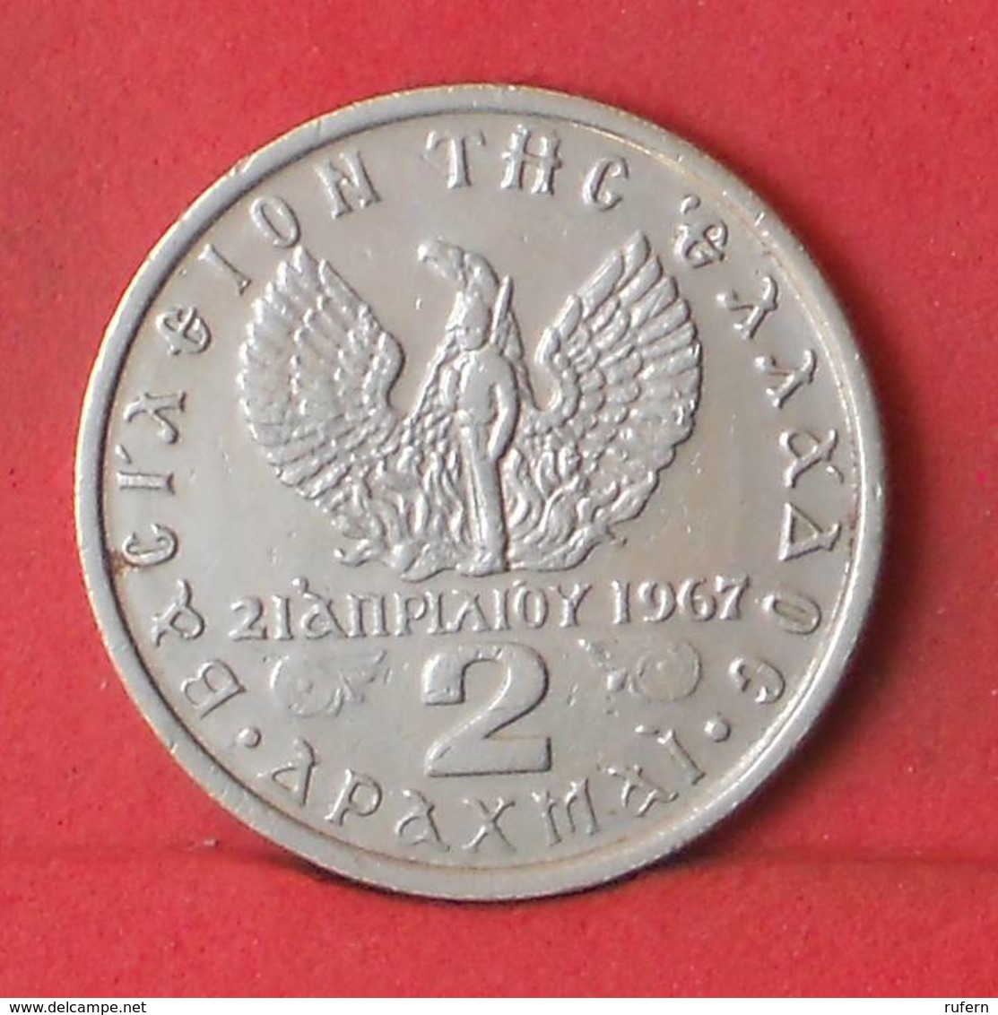 GREECE 2 DRACHMAI 1973 -    KM# 99 - (Nº35568) - Griekenland