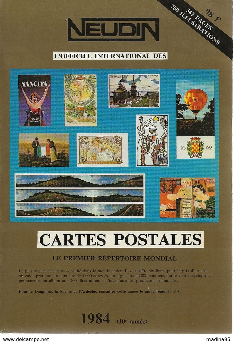 Neudin 1984, L'officiel International Des Cartes Postales, TB - Books & Catalogs