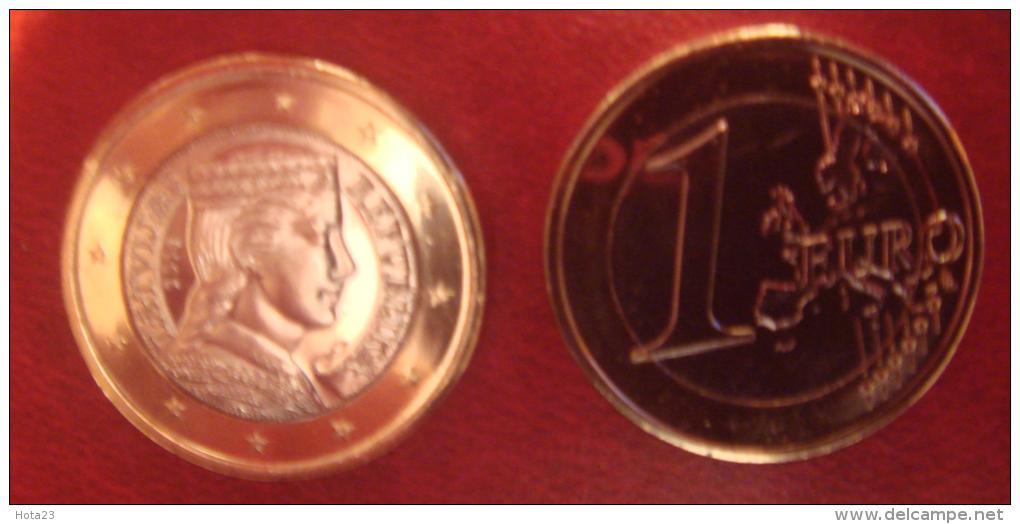Latvia / Lettonia / Lettland   2014 EURO COIN   1 Euro  FROM Bank Roll - UNC - Latvia