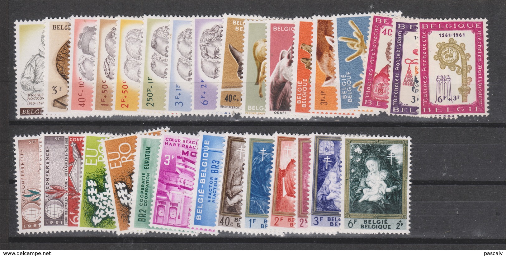 Année 1961 ** Complète Neuve Sans Charnière Cote 44€ - Full Years