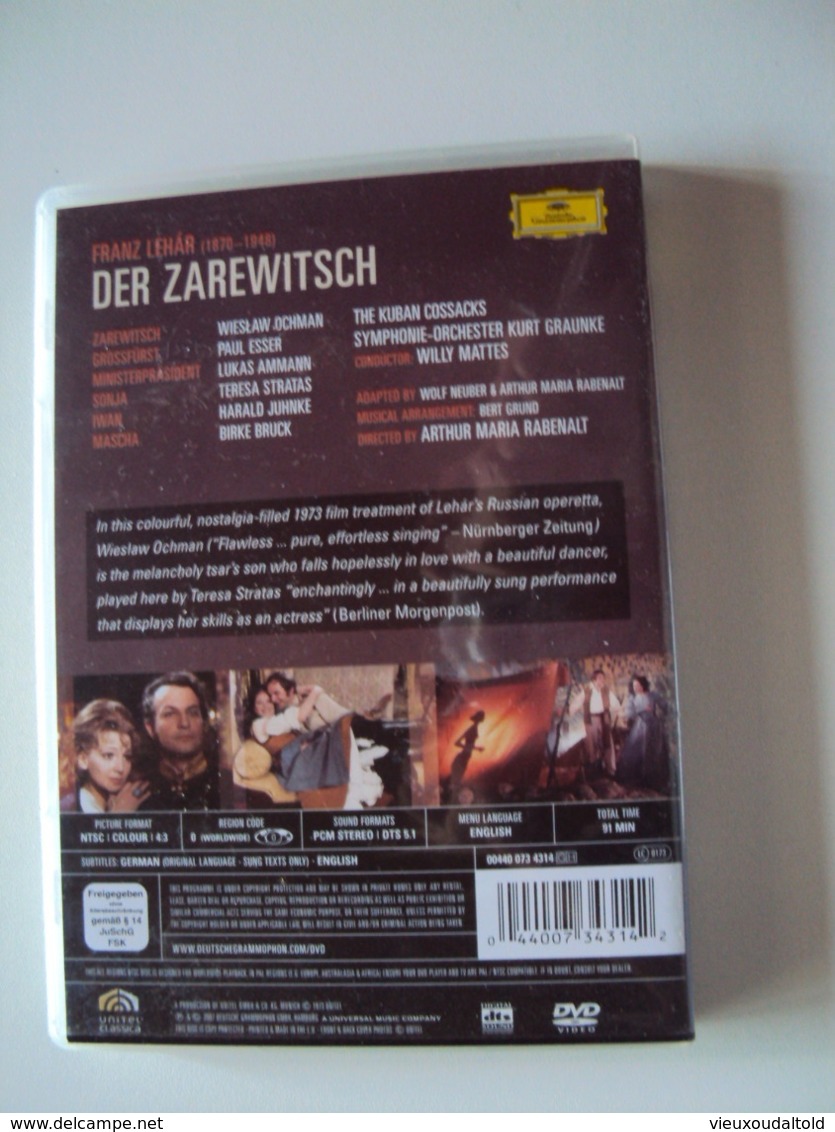 LEHÁR  DER ZAREWITSCH  ( THE TSAREVICH ) - Concert Et Musique