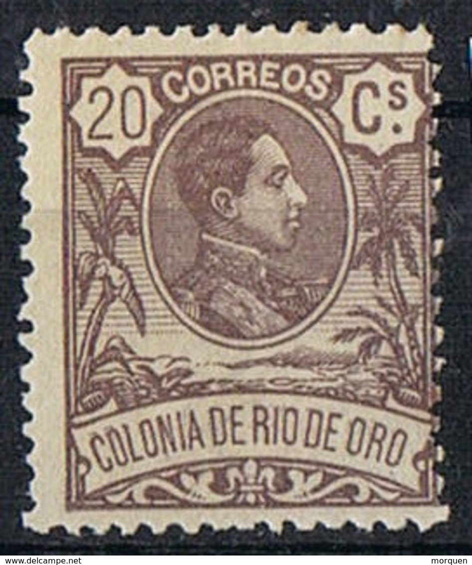 Sello 20 Cts 1909. Colonia Española RIO De ORO, Num 46 ** - Rio De Oro