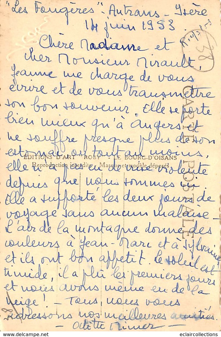 Autrans             38          Les Perles De Montbrand         (voir Scan) - Otros & Sin Clasificación