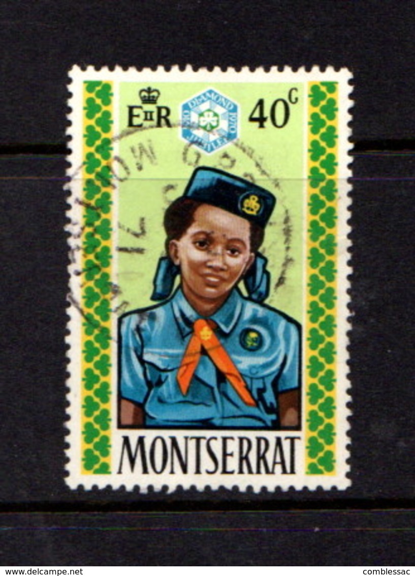 MONTSERRAT    1970    Girl  Guides    40c  Guide  And  Badge    USED - Montserrat