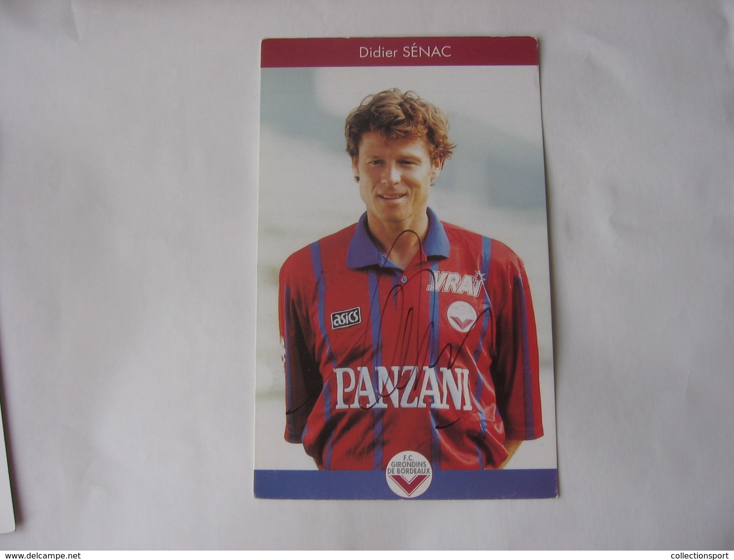 Football -  Autographe - Carte Signée De Didier Sénac - Football