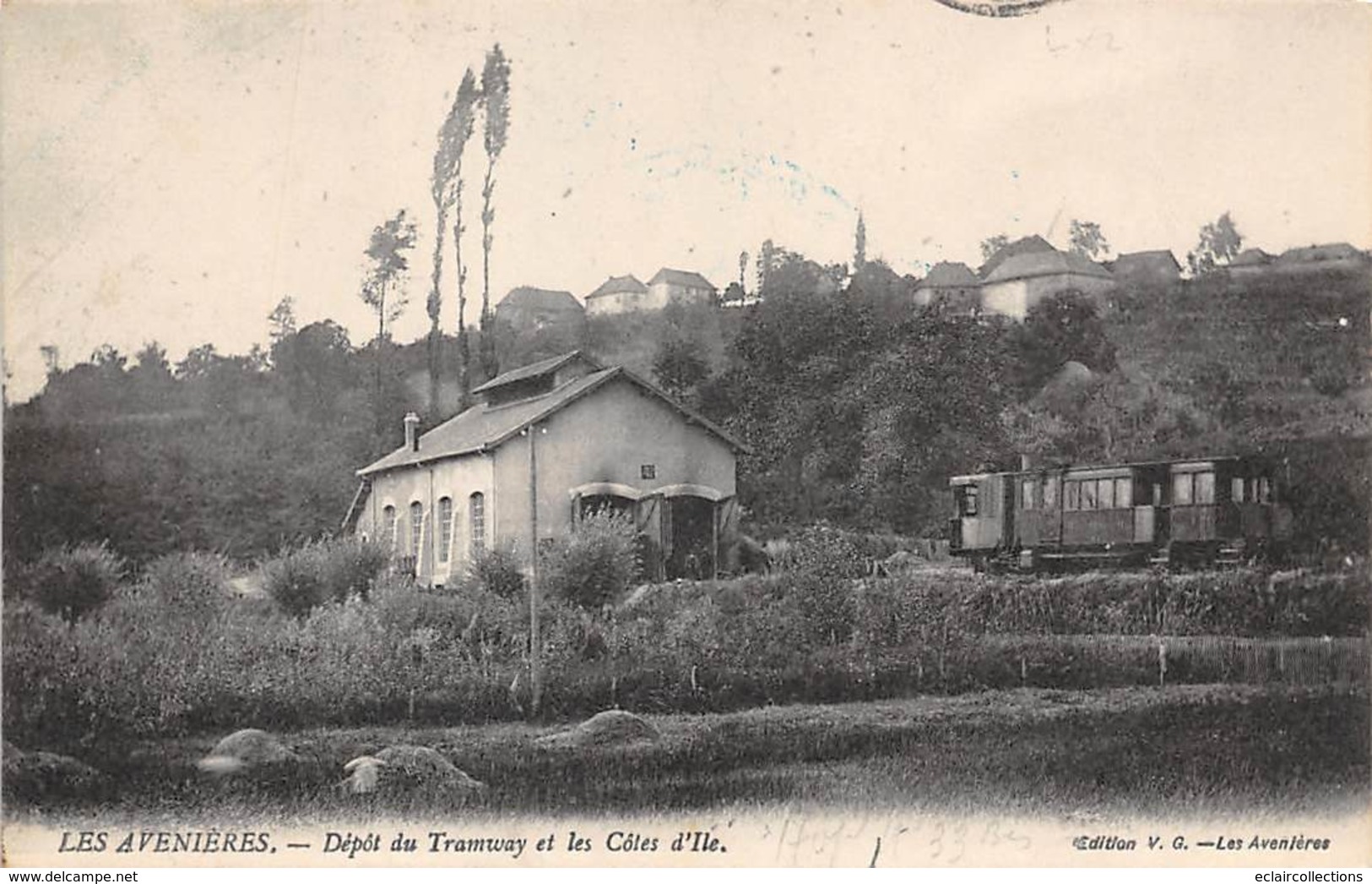 Les Avenières              38        Dépôt Du Tramway Et Les Côtes D'Ile        (voir Scan) - Les Avenières
