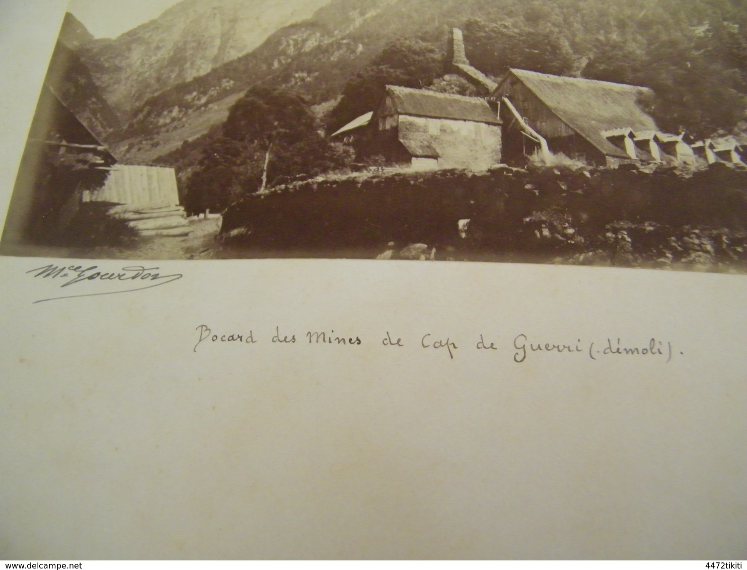 ATTENTION Photo Originale Dédicacée Maurice Gourdon - Le Cap Guerry (66) - Bocard Des Mines - 1884 - SUP - (Ph 63) - Andere & Zonder Classificatie