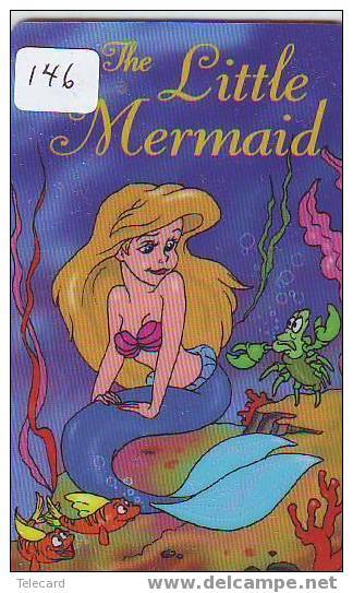 Disney LITTLE MERMAID Phonecard Walt Disney World Orlando USA  (146) - Disney