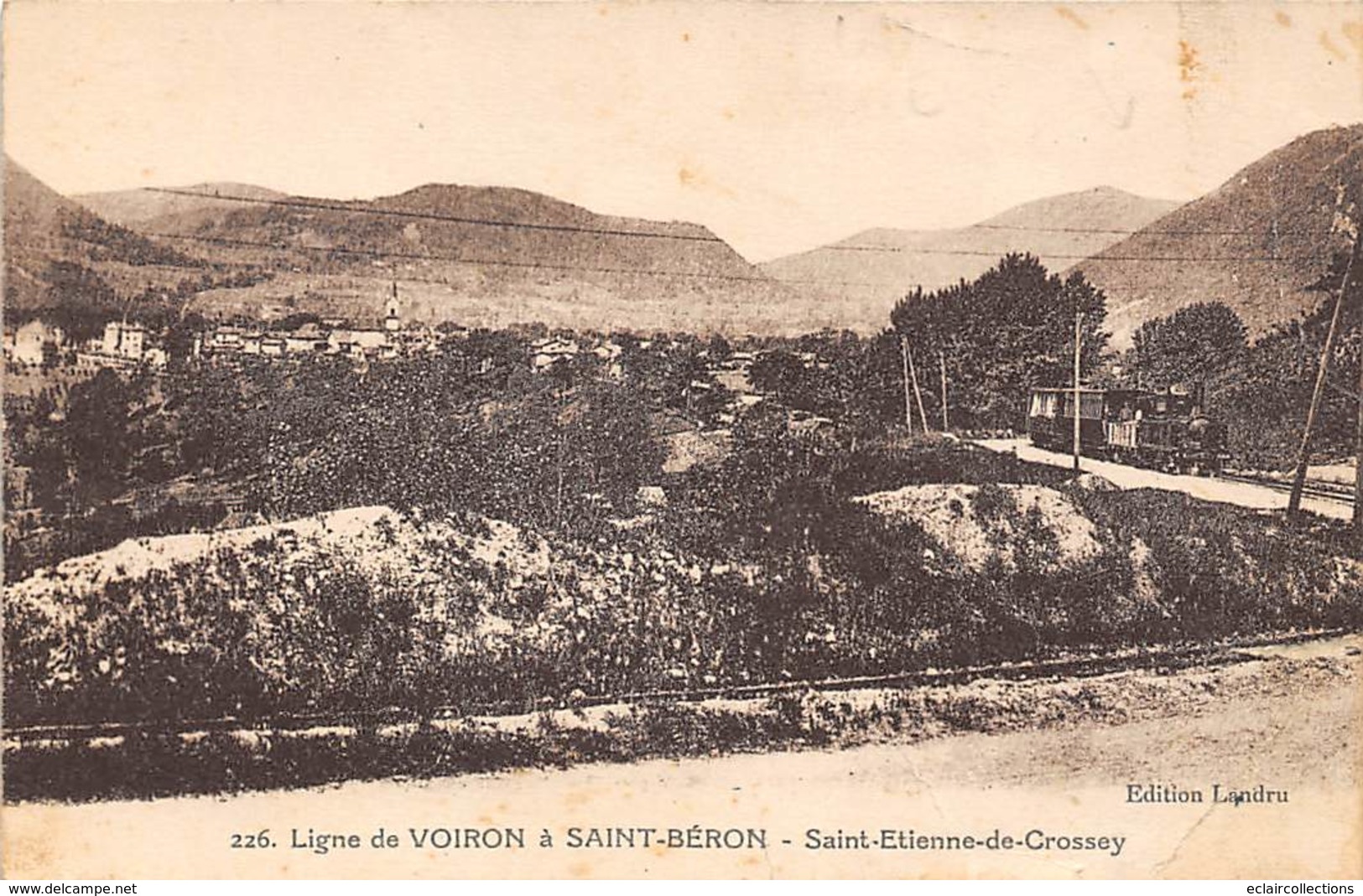 Saint Etienne De Crossey        38      Ligne De Voiron A St Béron       (Déchirure Voir Scan) - Andere & Zonder Classificatie