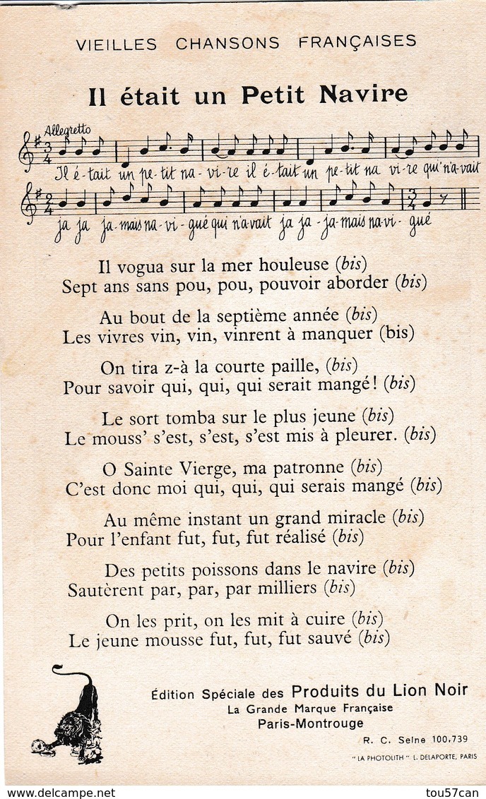 VIEILLES CHANSONS FRANÇAISES - PETIT LOT DE 4 CARTES. - Colecciones, Lotes & Series