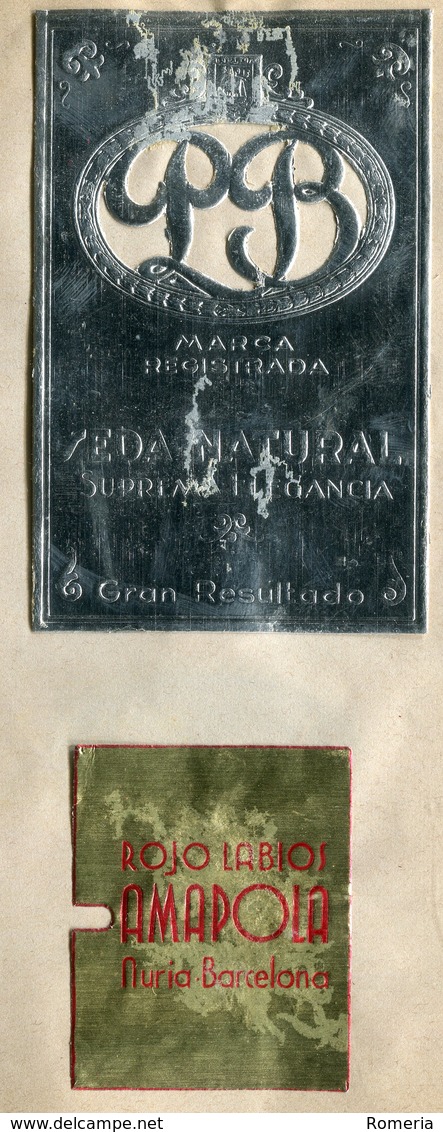 Spectaculaire collection d'étiquettes Années 1930 à 1950 - Barcelone et Madrid - 123 pages 585 étiquettes -