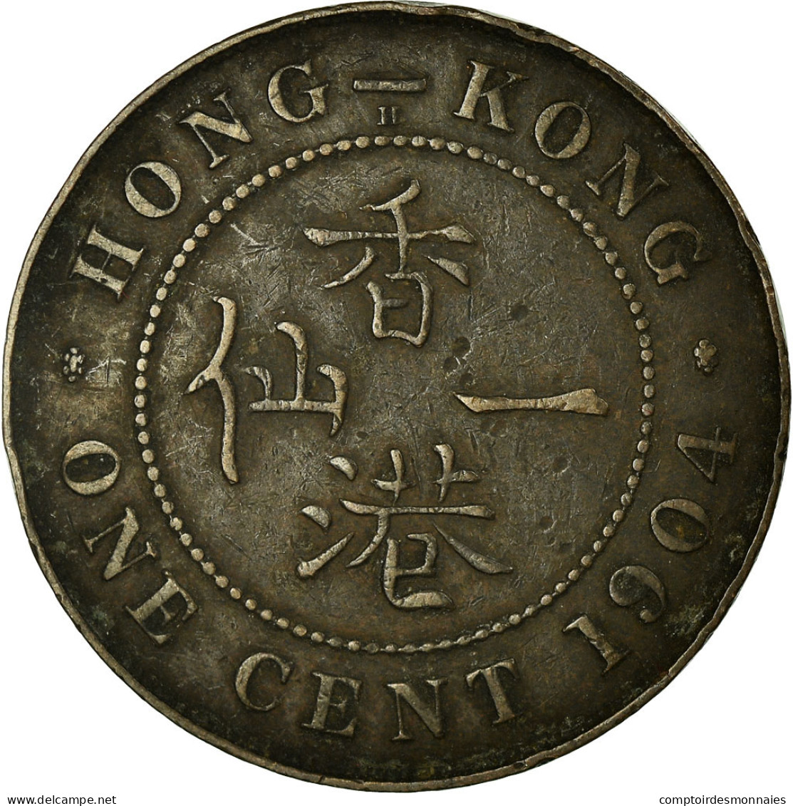 Monnaie, Hong Kong, Edward VII, Cent, 1904, Heaton, TTB, Bronze, KM:11 - Hongkong