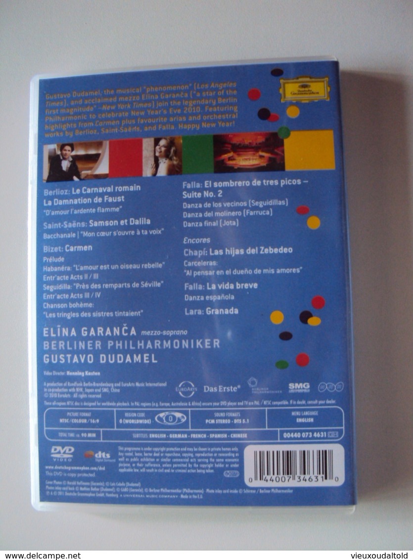 SILVESTERKONZERT / NEW YEAR'S EVE CONCERT 2010   BERLINER  PHILHARMONIKER - Concert & Music