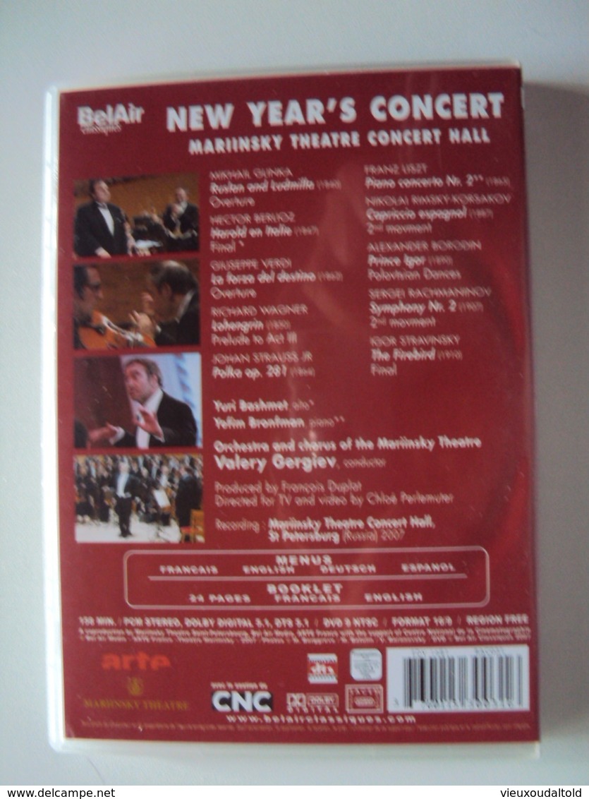 NEW YEAR'S CONCERT  MARINSKY THEATRE CONCERT HALL   SAINT PETERSBURG - Concert Et Musique