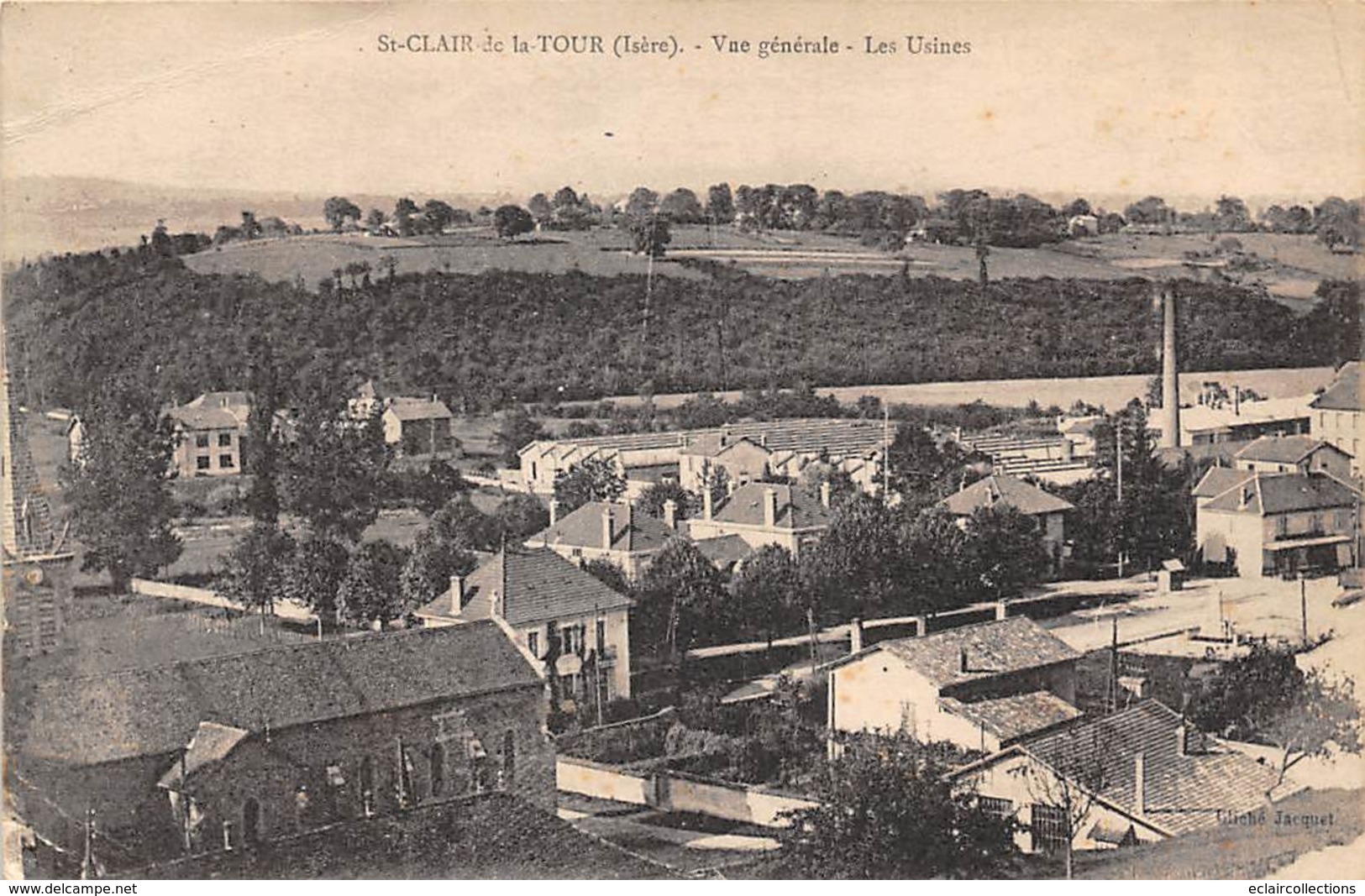 Saint Clair De La Tour         38         Vue Générale. Les Usines      (voir Scan) - Otros & Sin Clasificación