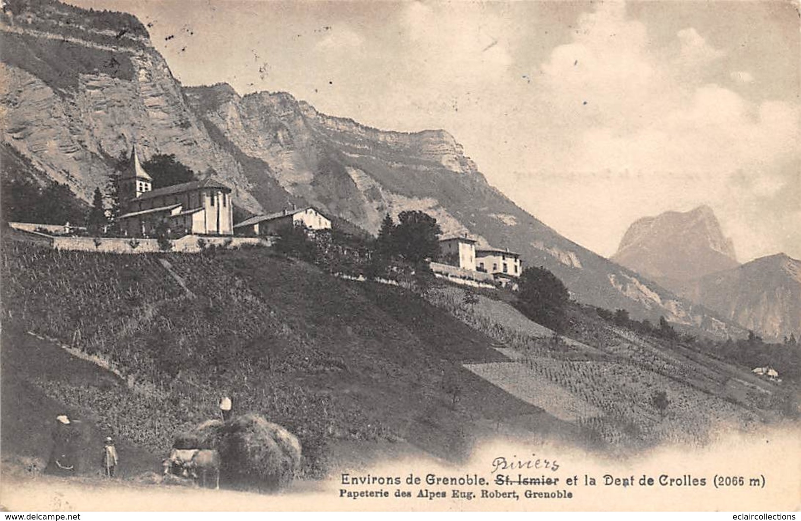 Crolles-Saint Pierre De Chartreuse          38         Village Et La Dent De La Crolles     (voir Scan) - Autres & Non Classés