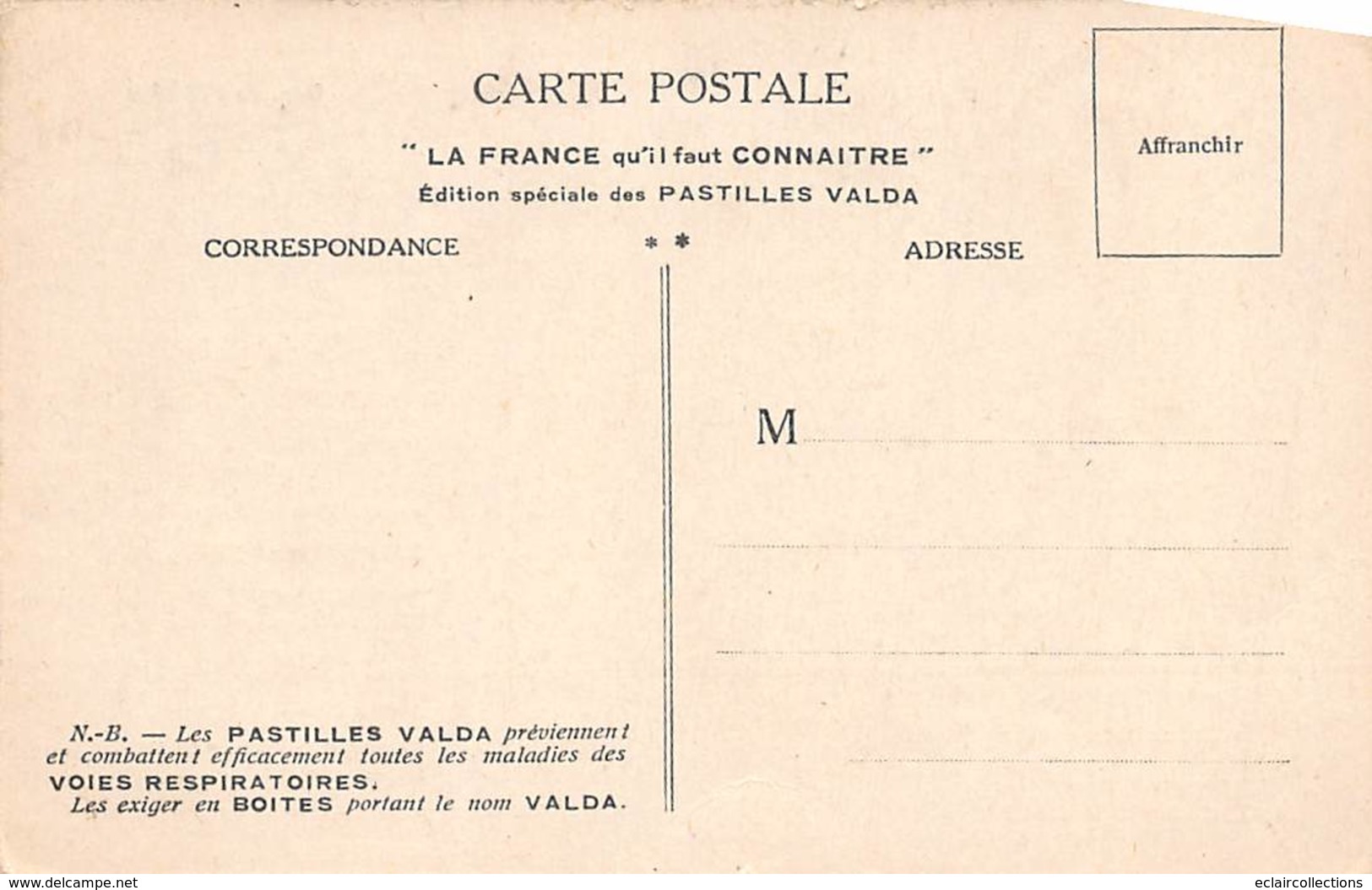 Non Classé        38        Publicité Des Pastilles  Valda . Carte De L'Isère     (voir Scan) - Sonstige & Ohne Zuordnung