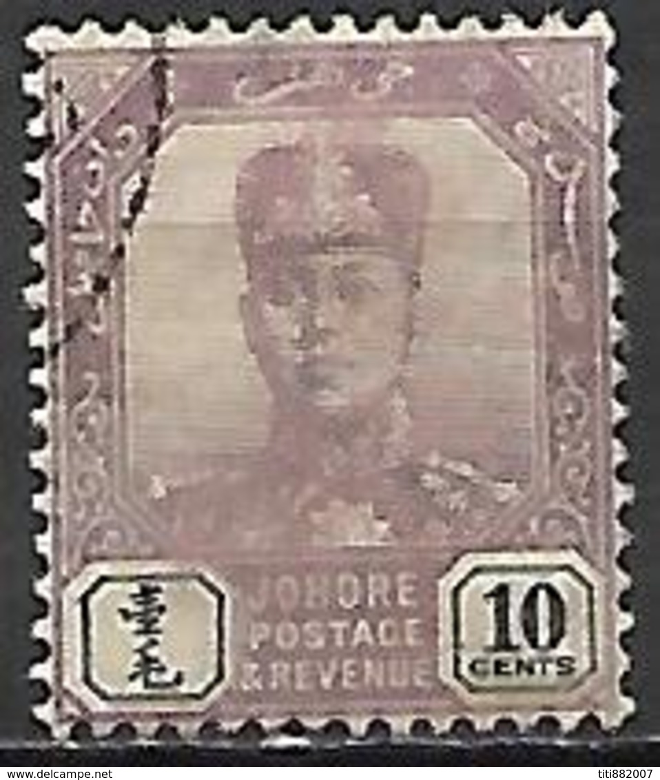 JOHORE   -   1904.  Y&T N ° 49 Oblitéré.   Sultan Ibrahim - Johore