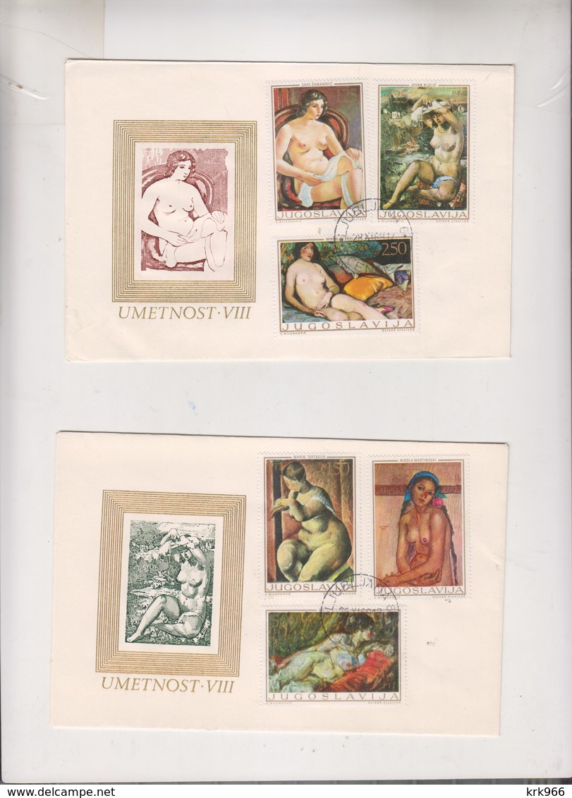 YUGOSLAVIA,1969 LJUBLJANA Art Nice FDC Covers - Briefe U. Dokumente