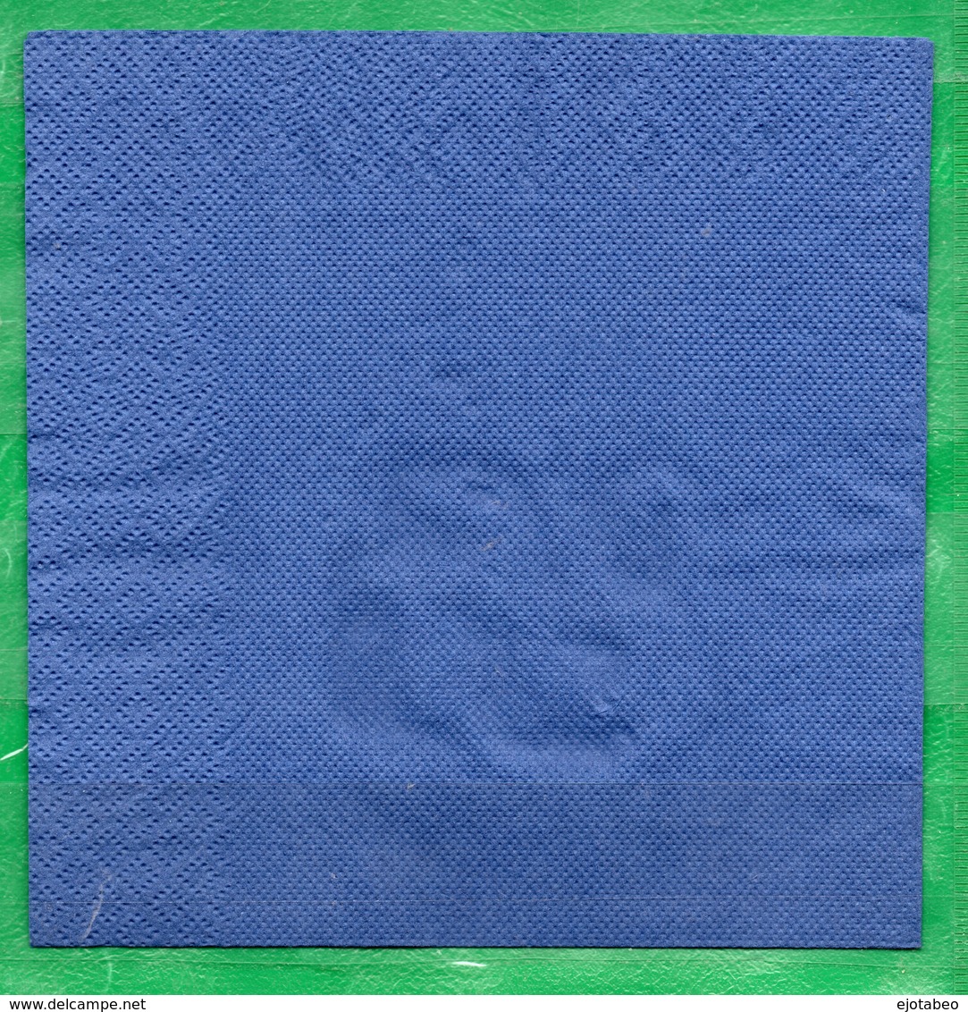 8  Servilletas 33x33cm Lisas: Azul - Paper Napkins (decorated)