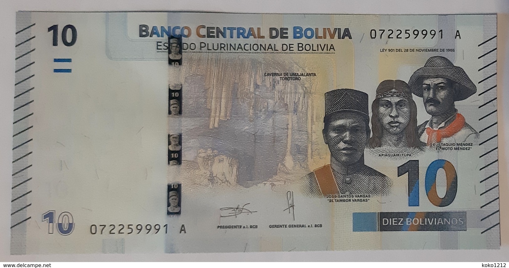 Bolivia - 10 Bolivianos - New Familly - N.D. - UNC - Bolivien