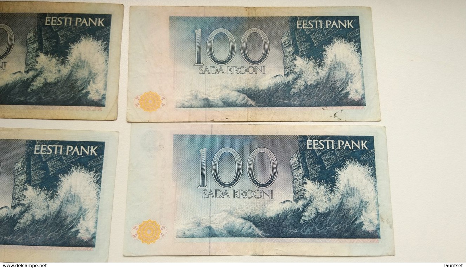 Estland Estonia 100 Krooni 1992 Banknote different series AL & AM & AN & AP & AQ