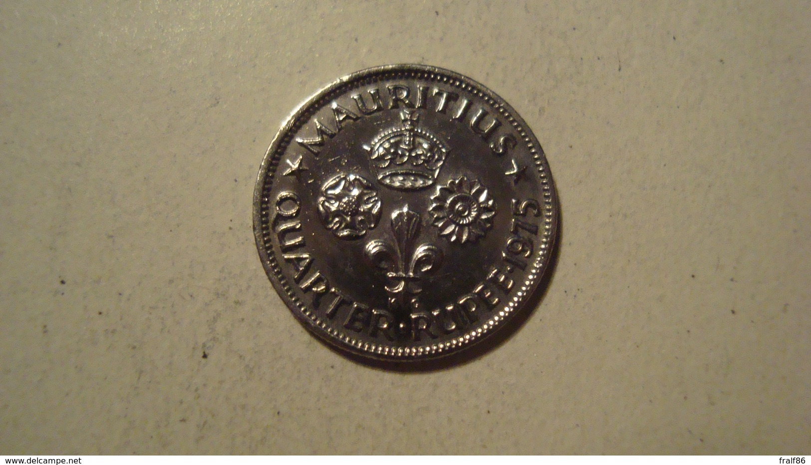 MONNAIE MAURICE 1/4 RUPEE 1975 - Mauricio