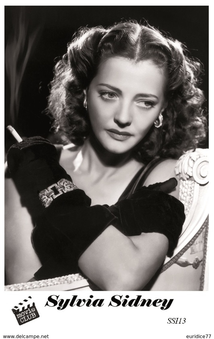 SYLVIA SIDNEY (PB13) - Film Star Pin Up PHOTO POSTCARD - Pandora Box Edition Year 2007 - Femmes Célèbres